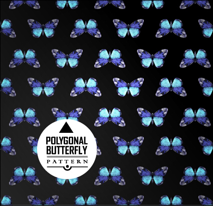vintage vector material seamless pattern vector pattern butterflies 