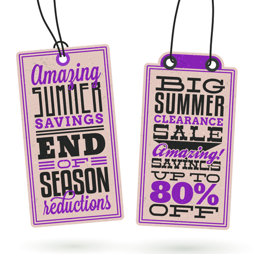 vintage vector material tags tag summer material 
