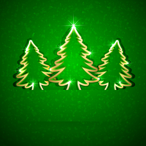 Shiny Xmas decorations design vector 04