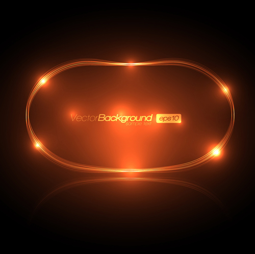 ornate Coloured glass frames background vector 04