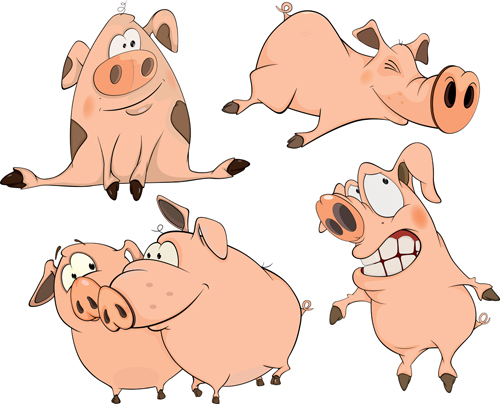 pigs material lovely cartoon 