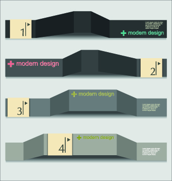 Banner Numbers vector 02