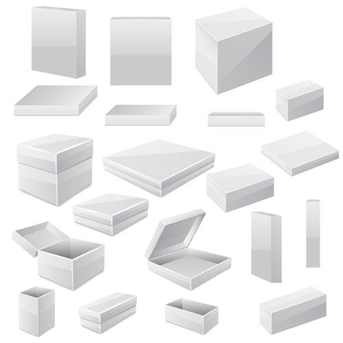 Different Packaging elements vector 08