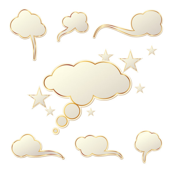 Cloud Speech Bubbles vector