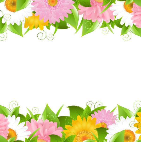 Sunflower elements background vector 02