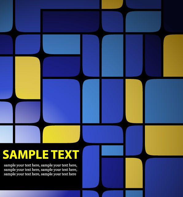 Set of Blue Grid vector background vector 05