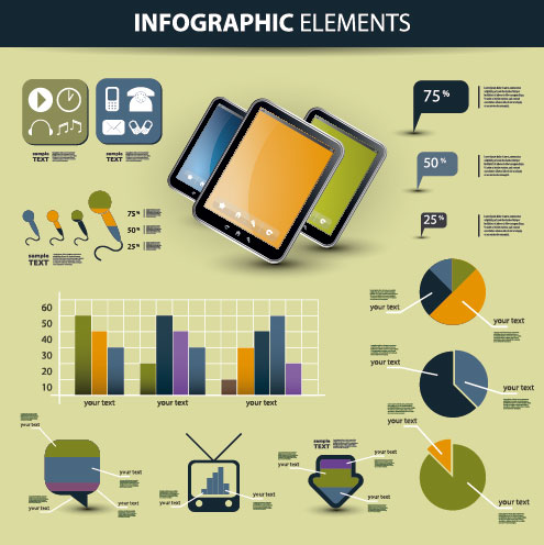 business scheme and Infographics elements vector 01