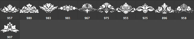 Ornament Elements Brushes Ornament Elements Brushes