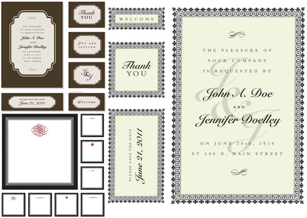 Ornate Border frame vector