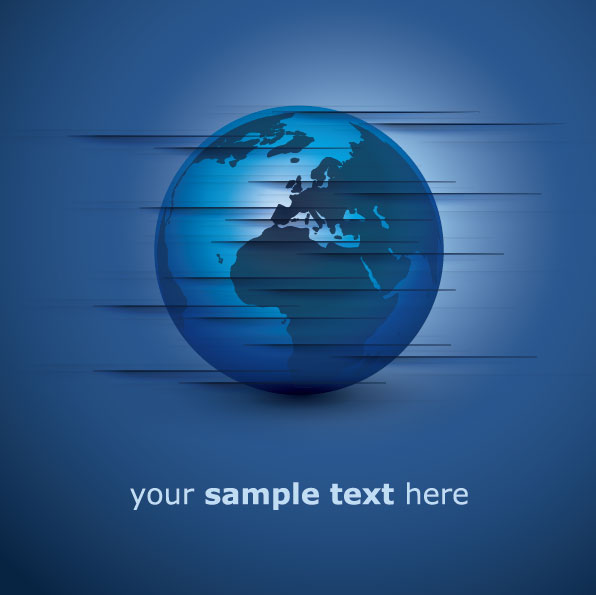 eco with world elements vector graphic 01