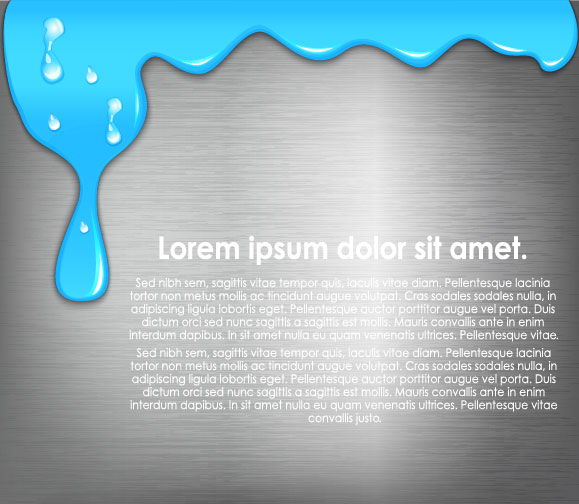 Set of Paint color drops vector background art 01