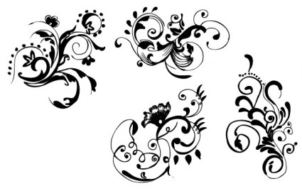 Hand Drawn Floral vecotr
