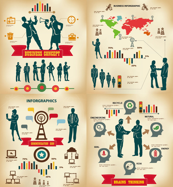 Commercial information graph Vector graphic