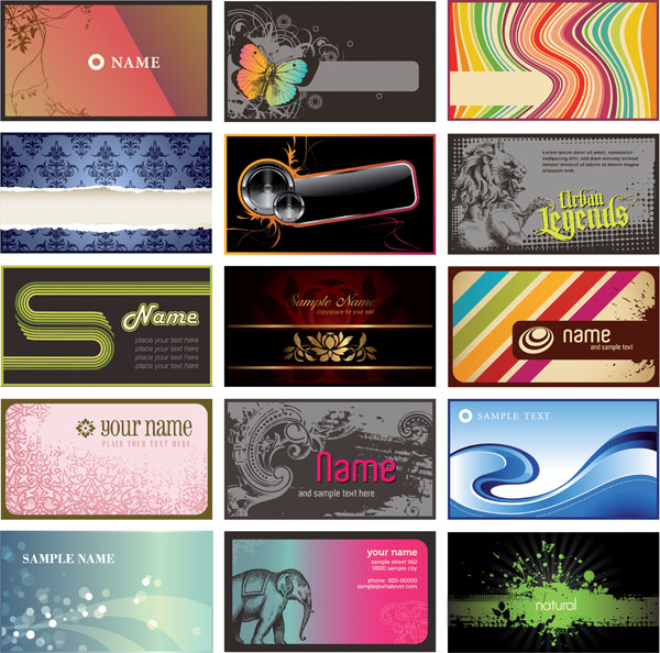 Modern card background design vector