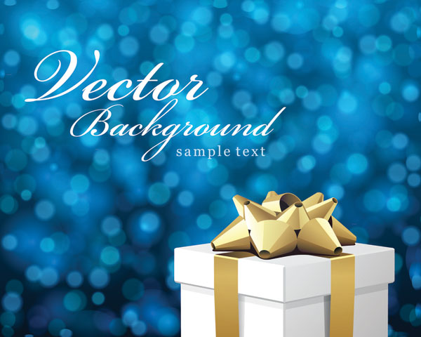 Gift fantasy background vector