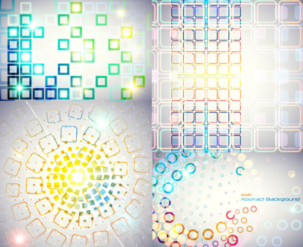 Abstract colored circular background Vector