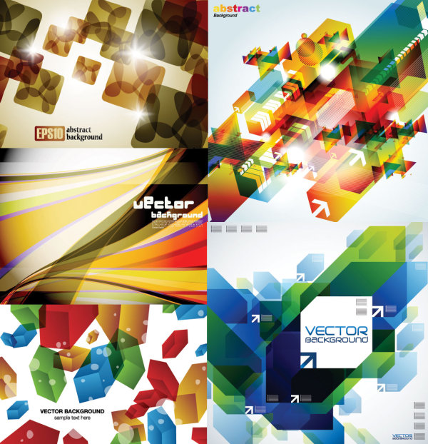 stylish Abstract colored background vector art