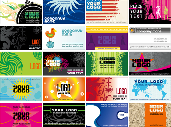 European style business card vector art