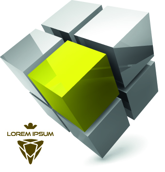 Creative 3D illustration vector 02