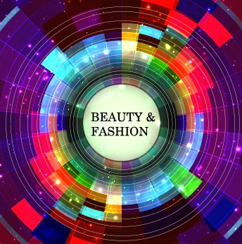 Abstract circle colored background art