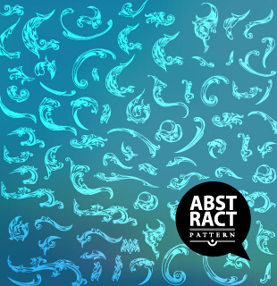 Abstract ornaments pattern vector