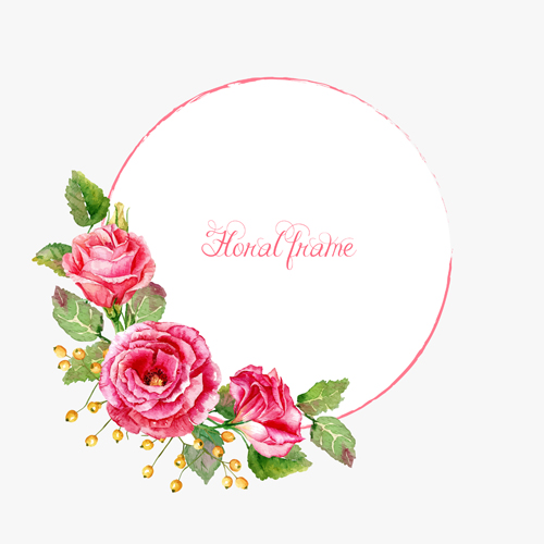Beautiful pink flower vector art background 02
