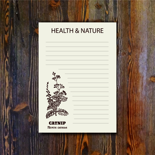 Blank paper with vintage wood background