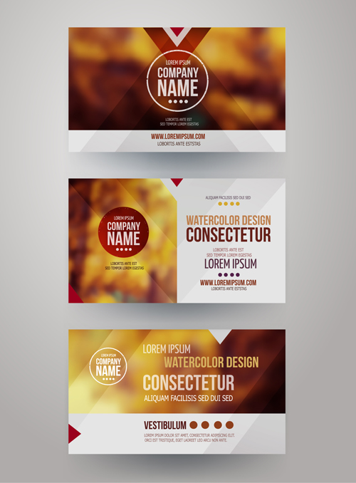 template corporate business cards business blurred 