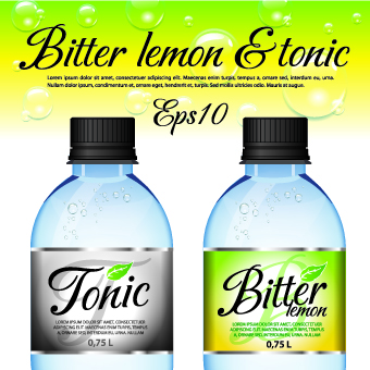 Different bottle design vector 04