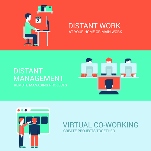 Business banners template material vector 01