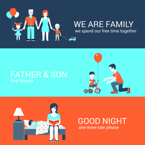 Business banners template material vector 02