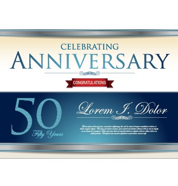 Vector anniversary celebrating cerative design 08