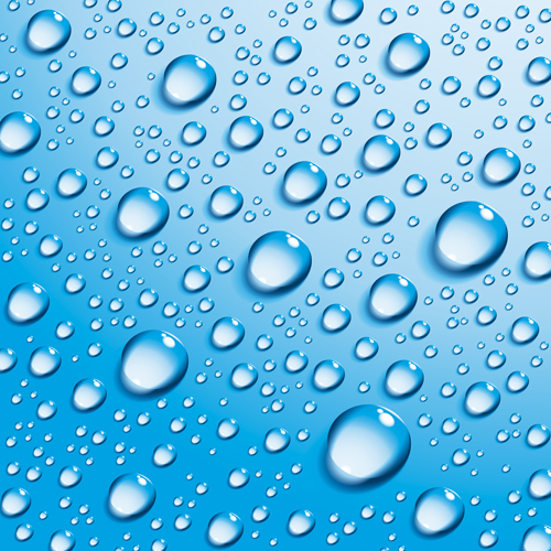 Clean water droplets vector material