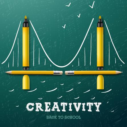 y school design vector background 03 Creativity school design vector background 03