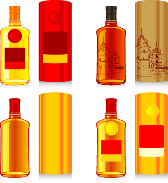 Drinks food vector set 03