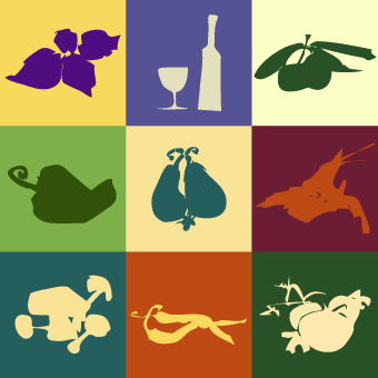 Different Food Objects Vector 05