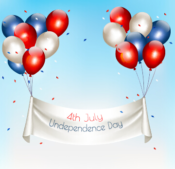 Happy birthday colorful balloons art background vector 04