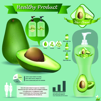 template vector template Healthy food flyer 