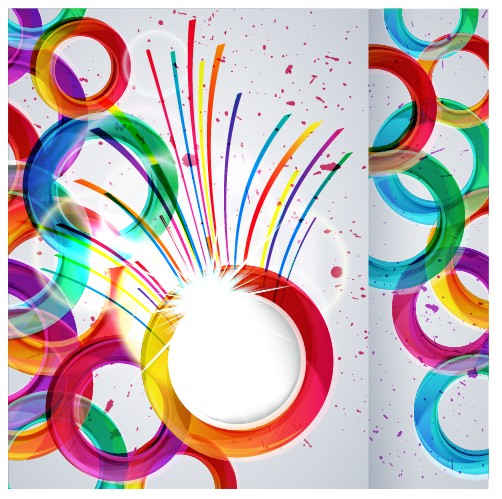Shiny Multicolor background vector 05