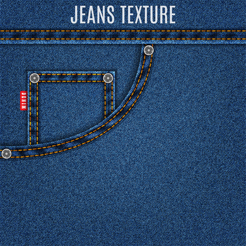 Original denim blue texture background vector 03