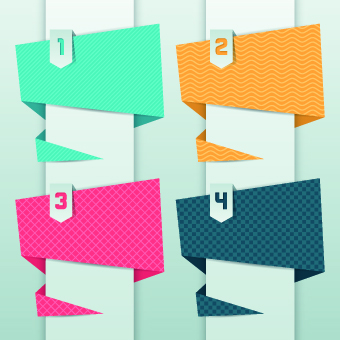 Colored Original banner vector 01