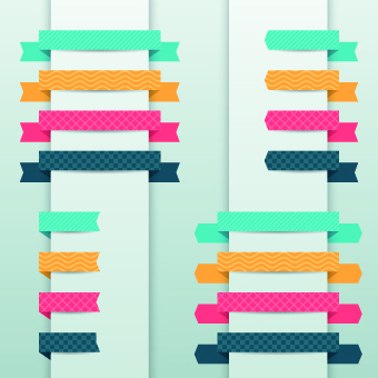 Colored Original banner vector 05