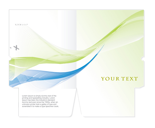 Packaging cover elements vector material