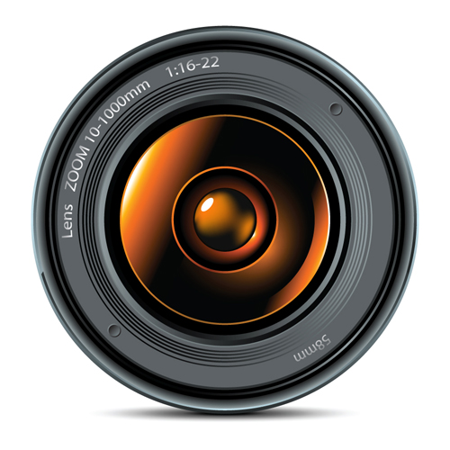 Camera accessories design vector 01
