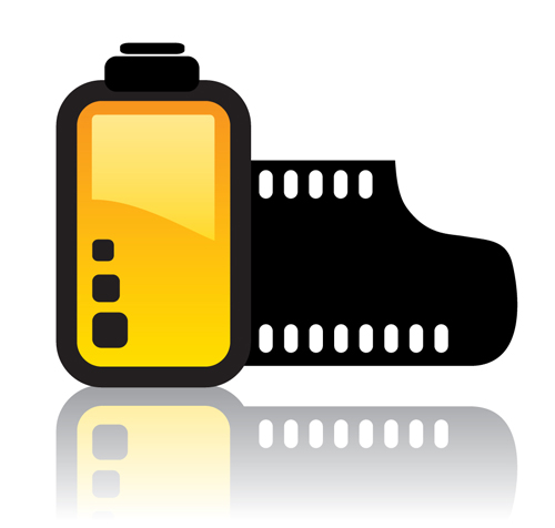 Camera accessories design vector 02