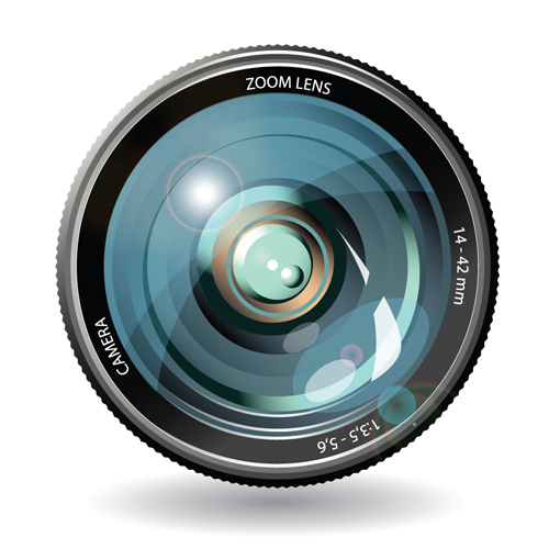 Camera accessories design vector 05