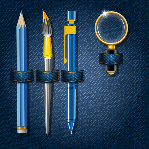 School Supplies Creative background 03