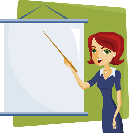 Cartoons School elements vector set 04