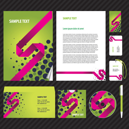 Set of Business Kit mix vector graphic