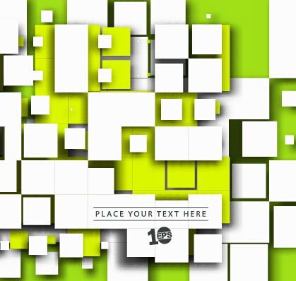 Square shapes abstract art background